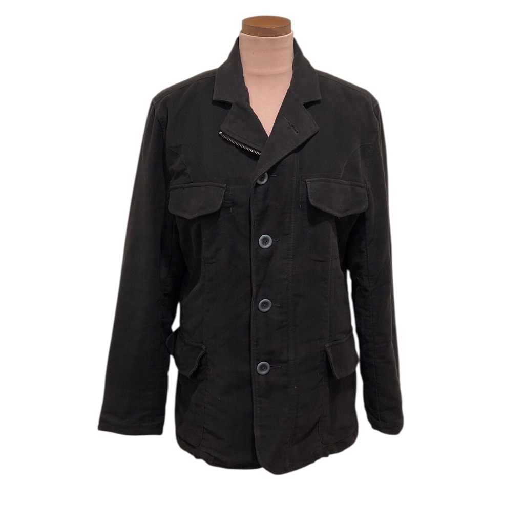 Spiewak Jacket Size Medium Dark Gray Brushed Cotton Thinsulate Insulated